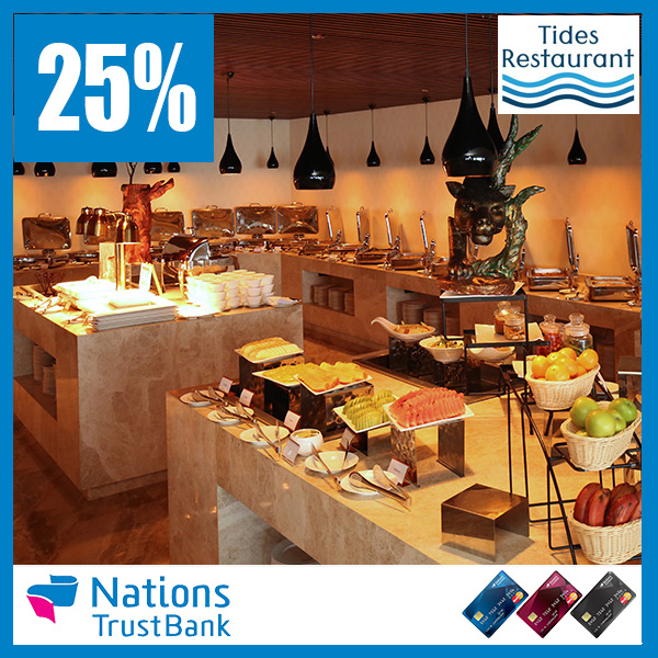 25% Savings on Dinner Buffet for NTB American Express Credit Card @Tide Restaurant