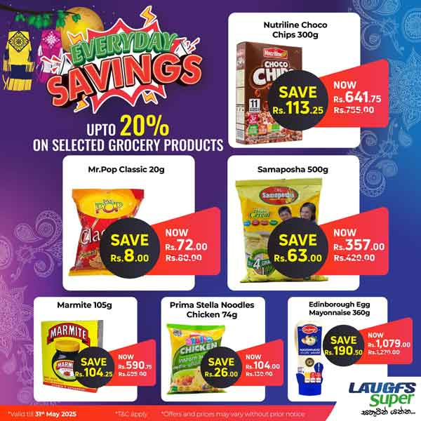 Experience savings of up to 25% on selected personal care, essential household products and more!