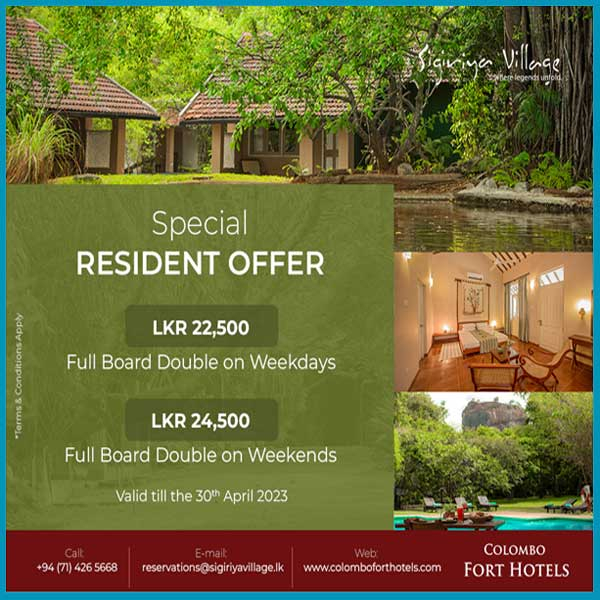 Enjoy Special Offer @Sigiriya Village Hotel