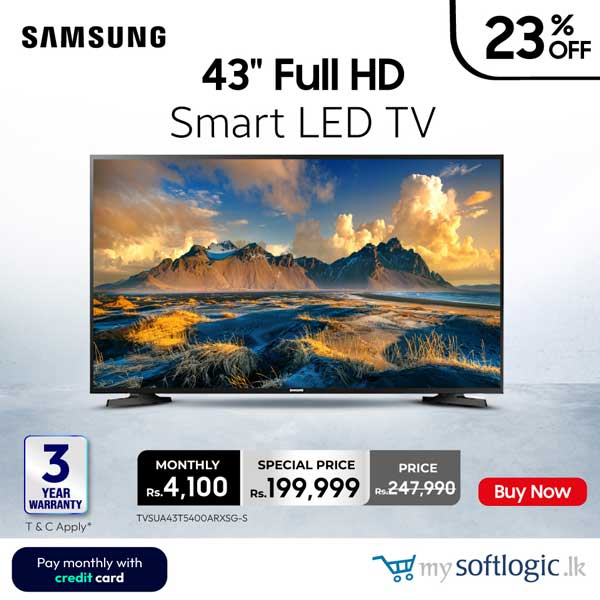 Enjoy a special price on Samsung 43’’ Full HD Smart LED TV Softlogic