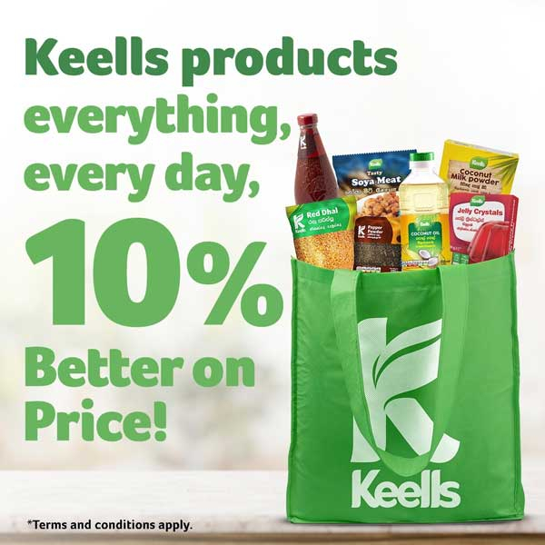 Everything, every day, 10% better on price with Keells