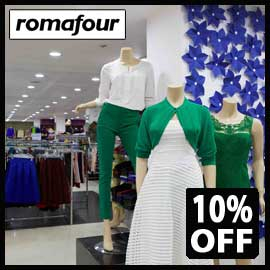 10% Off on total bill at ROMAFOUR with Seylan Credit & Debit Cards