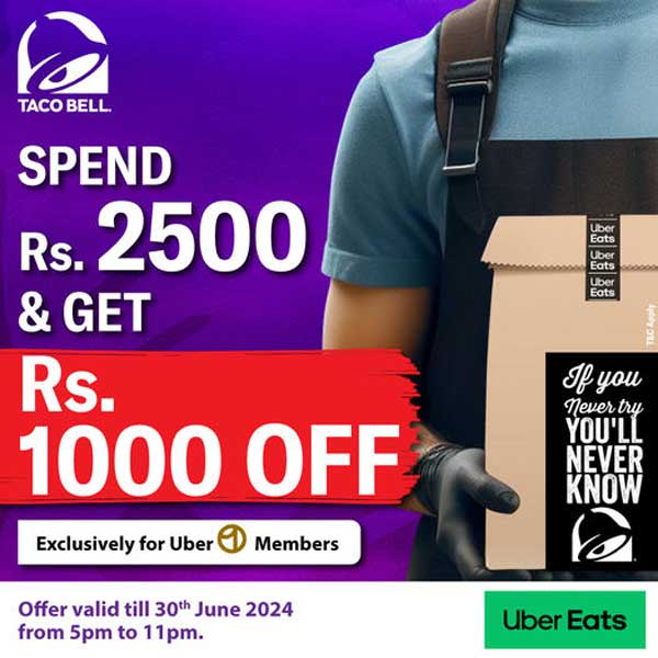 Spend Rs. 2500 and get Rs. 1000 off on your total bill