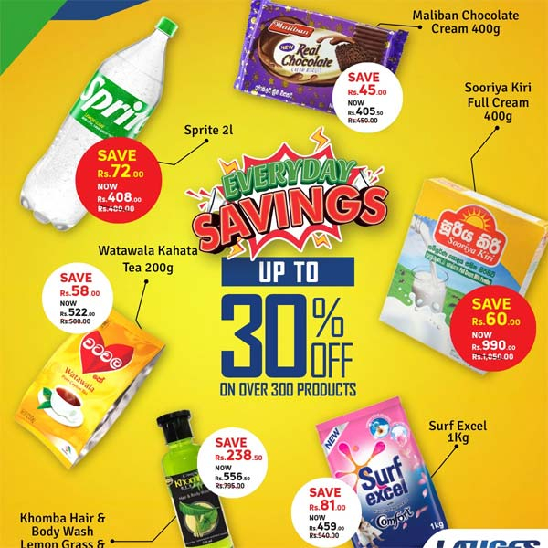 Experience savings of up to 30% on selected personal care, essential household products and more!