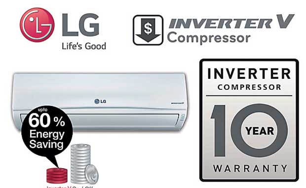 Abans First To Offer 10 Year Warranty On Compressors Of Lg Inverter Air Conditioners Business News Daily Mirror