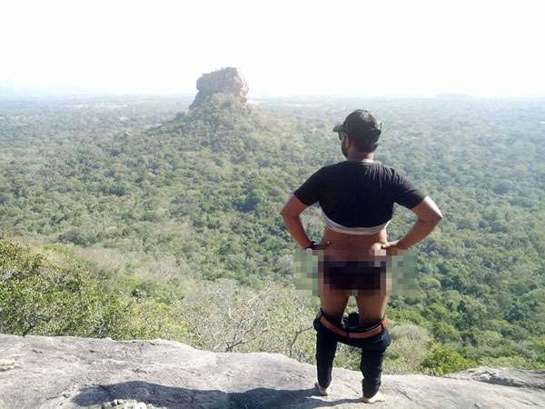 Youths Post Semi nude Pix On FB Taken On Pidurangala Rock Breaking 