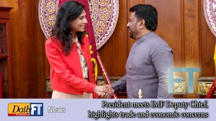 President meets IMF Deputy Chief, highlights trade and economic concerns