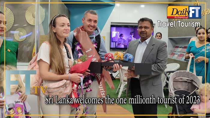 Sri Lanka welcomes the one millionth tourist of 2023