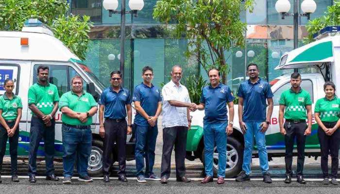 CSE adopts two ambulances for 1990 Suwa Seriya Foundation