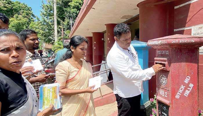 Postcards of protest from Mannar to President, PM