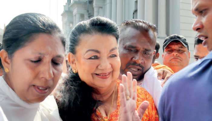 Shiranthi, Namal appear before  CID, FCID on separate investigations