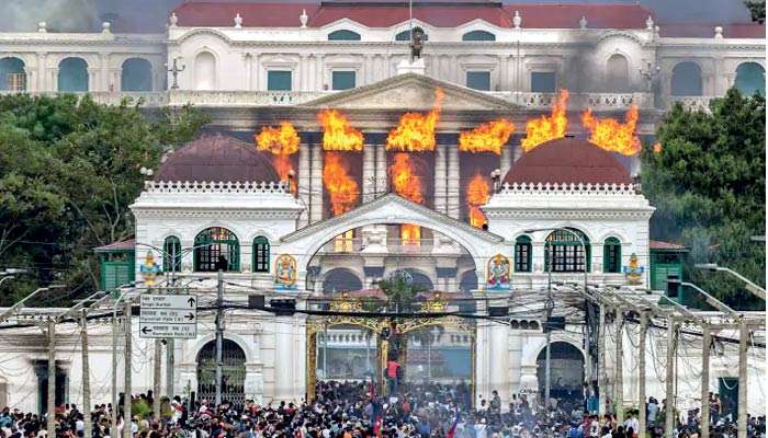 Nepal Parliament set on fire after PM quits amid anti-corruption protests