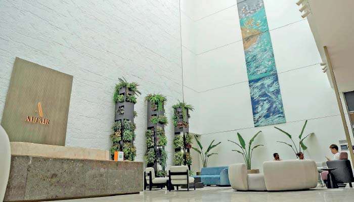 Moshe Safdie’s 240 meter Altair receives PWA’s entrance and lobby upgrade