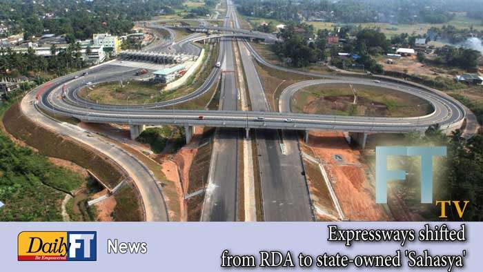Expressways shifted from RDA to state-owned ’Sahasya’
