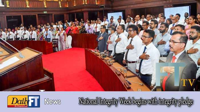 National Integrity Week begins with integrity pledge