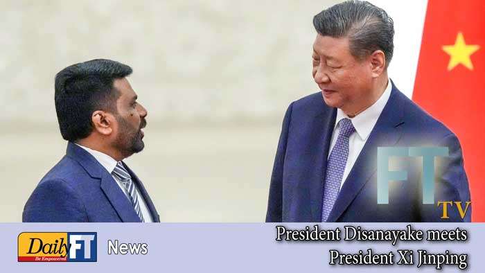 President Disanayake meets President Xi Jinping