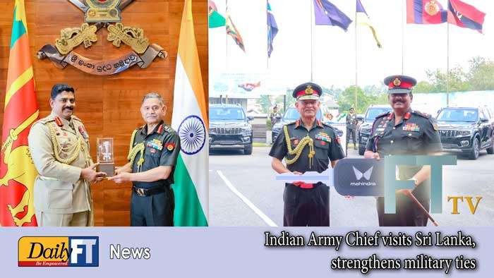 Indian Army Chief visits Sri Lanka, strengthens military ties