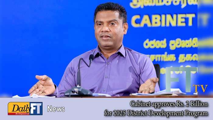 Cabinet approves Rs. 2 Billion for 2025 District Development Program