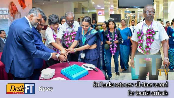 Sri Lanka sets new all-time record for tourist arrivals