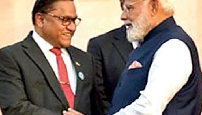 Vijitha Herath attends Raisina Dialogue in New Delhi