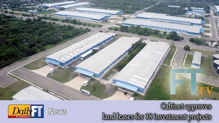 Cabinet approves land leases for 38 investment projects