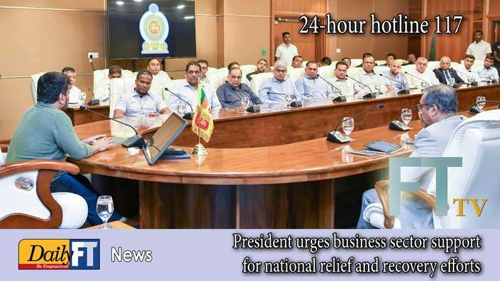 President urges business sector support for national relief and recovery efforts
