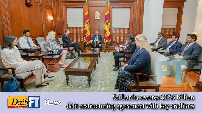 Sri Lanka secures $17.5 billion debt restructuring agreement with key creditors