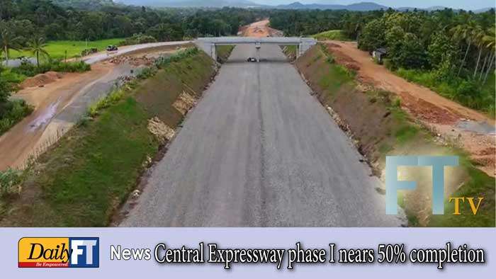 Central Expressway phase I nears 50% completion