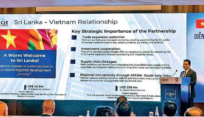 Sri Lanka tells Vietnam: Stable, reformed economy ready for capital