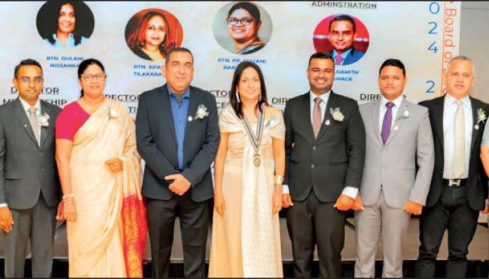 Dulani Nissanka inducted as President of Cinnamon Gardens Rotary Club