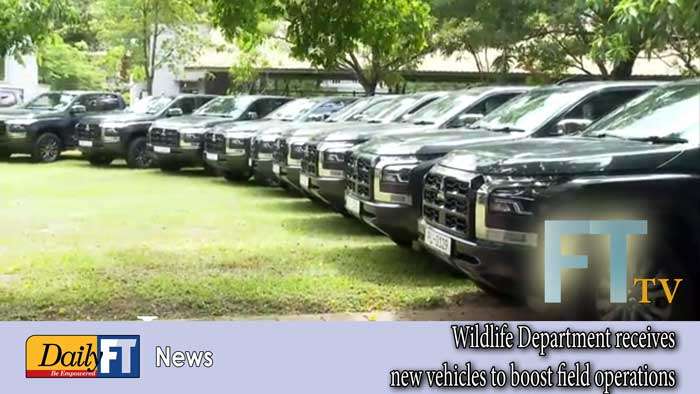 Wildlife Department receives new vehicles to boost field operations