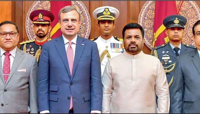 US Ambassador Eric Meyer arrives in Sri Lanka, presents credentials