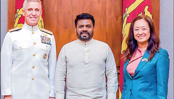 US Pacific Fleet Commander meets President Dissanayake