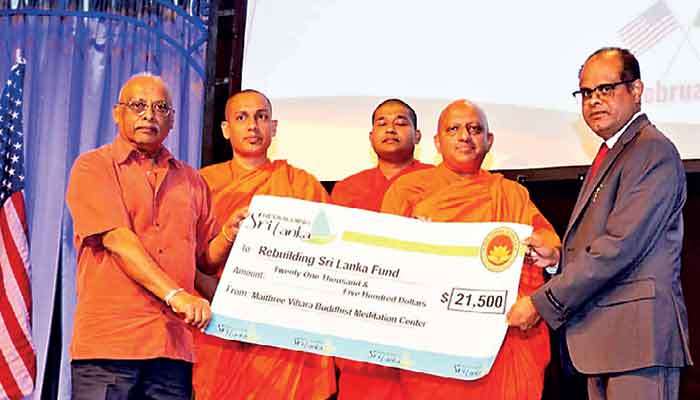 California Temple donates to ‘Rebuilding Sri Lanka’ Fund