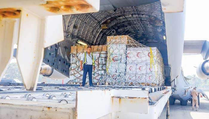 UAE sends sixth aircraft with more aid to Sri Lanka