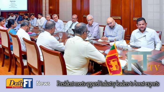 President meets apparel industry leaders to boost exports