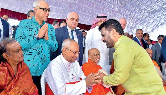 President AKD greets Archbishop of Colombo