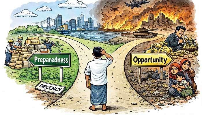 Preparedness is necessary, opportunism is not