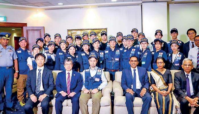 Japanese JDR medical team arrives in Sri Lanka