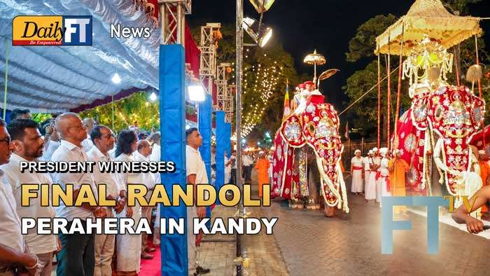 President witnesses final Randoli Perahera in Kandy