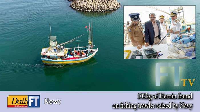 102kg of Heroin found on fishing trawler seized by Navy