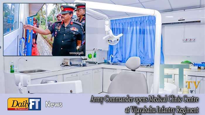 Army Commander opens Medical Clinic Centre at Vijayabahu Infantry Regiment