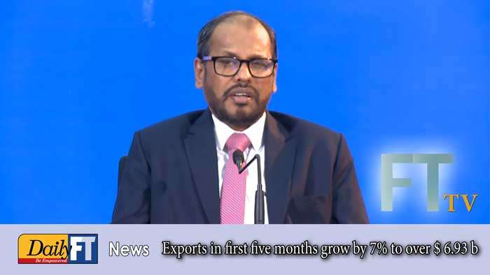 Exports in first five months grow by 7% to over $ 6.93 b