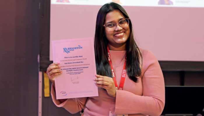 Sri Lankan English teacher in Vietnam wins scholarship from Cambridge experts