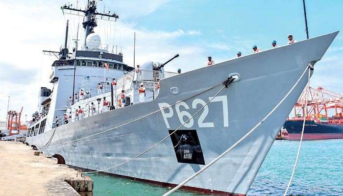 SLNS Vijayabahu departs for Pakistan to participate in AMAN-2025