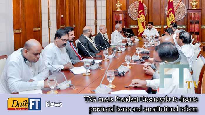 TNA meets President to discuss provincial issues and constitutional reform