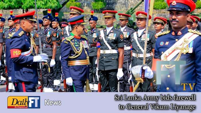 Sri Lanka Army bids farewell to General Vikum Liyanage