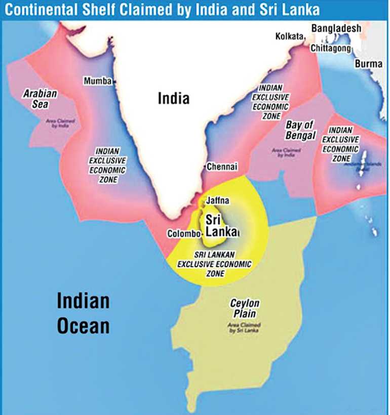 Map of the Sri Lankan Exclusive Economic Zone (EEZ) (Source: Maritime