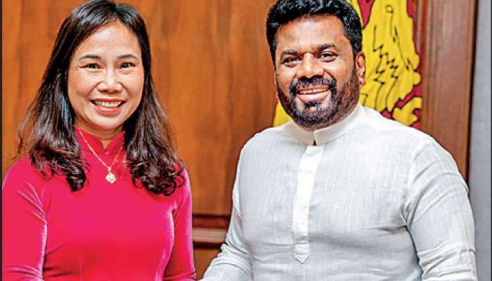 Vietnamese Ambassador and President Dissanayake discuss measures to boost ties