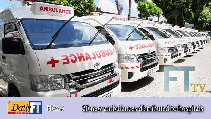 20 new ambulances distributed to hospitals